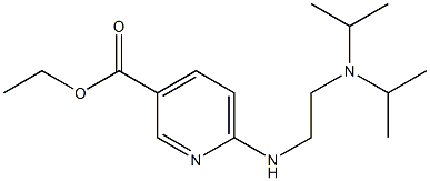 ethyl 6-({2-[bis(propan-2-yl)amino]ethyl}amino)pyridine-3-carboxylate 结构式