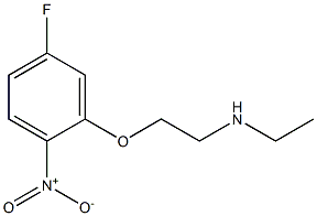 ethyl[2-(5-fluoro-2-nitrophenoxy)ethyl]amine 结构式