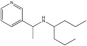 heptan-4-yl[1-(pyridin-3-yl)ethyl]amine 结构式