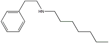 heptyl(2-phenylethyl)amine 结构式