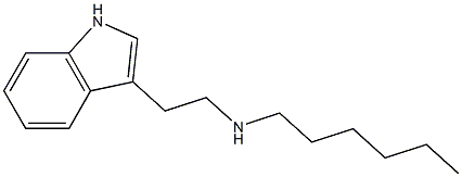 hexyl[2-(1H-indol-3-yl)ethyl]amine 结构式