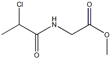 methyl [(2-chloropropanoyl)amino]acetate 结构式
