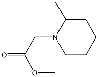 methyl 2-(2-methylpiperidin-1-yl)acetate 结构式