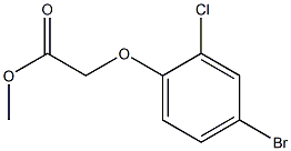 methyl 2-(4-bromo-2-chlorophenoxy)acetate 结构式