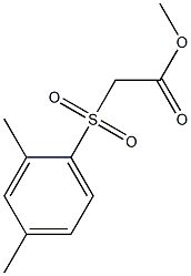 methyl 2-[(2,4-dimethylbenzene)sulfonyl]acetate 结构式