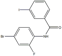 N-(4-bromo-2-fluorophenyl)-3-iodobenzamide 结构式