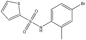 N-(4-bromo-2-methylphenyl)thiophene-2-sulfonamide 结构式