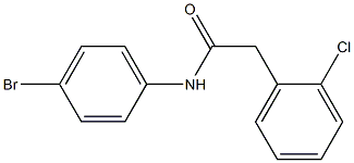 N-(4-bromophenyl)-2-(2-chlorophenyl)acetamide 结构式