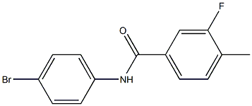 N-(4-bromophenyl)-3-fluoro-4-methylbenzamide 结构式