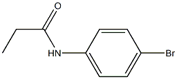 N-(4-bromophenyl)propanamide 结构式