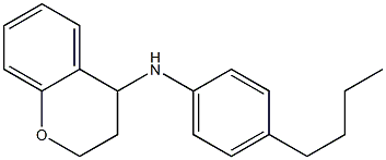 N-(4-butylphenyl)-3,4-dihydro-2H-1-benzopyran-4-amine 结构式