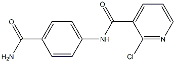 N-(4-carbamoylphenyl)-2-chloropyridine-3-carboxamide 结构式