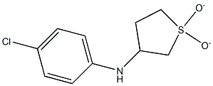 N-(4-chlorophenyl)-N-(1,1-dioxidotetrahydrothien-3-yl)amine 结构式