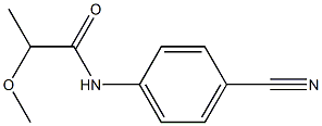 N-(4-cyanophenyl)-2-methoxypropanamide 结构式