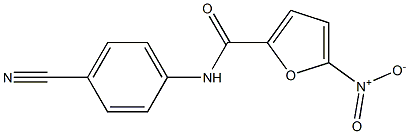 N-(4-cyanophenyl)-5-nitro-2-furamide 结构式