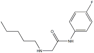 N-(4-fluorophenyl)-2-(pentylamino)acetamide 结构式