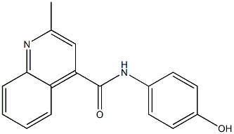 N-(4-hydroxyphenyl)-2-methylquinoline-4-carboxamide 结构式