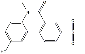 N-(4-hydroxyphenyl)-3-methanesulfonyl-N-methylbenzamide 结构式