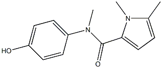 N-(4-hydroxyphenyl)-N,1,5-trimethyl-1H-pyrrole-2-carboxamide 结构式