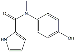 N-(4-hydroxyphenyl)-N-methyl-1H-pyrrole-2-carboxamide 结构式