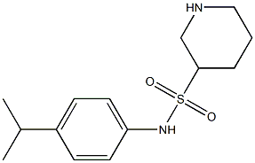 N-(4-isopropylphenyl)piperidine-3-sulfonamide 结构式