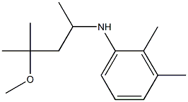 N-(4-methoxy-4-methylpentan-2-yl)-2,3-dimethylaniline 结构式