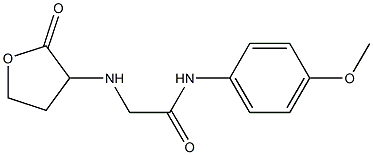 N-(4-methoxyphenyl)-2-[(2-oxooxolan-3-yl)amino]acetamide 结构式