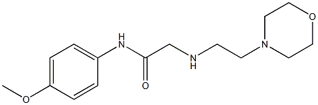 N-(4-methoxyphenyl)-2-{[2-(morpholin-4-yl)ethyl]amino}acetamide 结构式