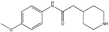 N-(4-methoxyphenyl)-2-piperidin-4-ylacetamide 结构式