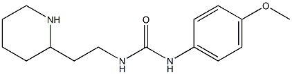 N-(4-methoxyphenyl)-N'-(2-piperidin-2-ylethyl)urea 结构式