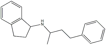 N-(4-phenylbutan-2-yl)-2,3-dihydro-1H-inden-1-amine 结构式