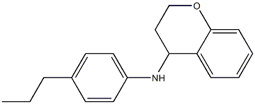 N-(4-propylphenyl)-3,4-dihydro-2H-1-benzopyran-4-amine 结构式