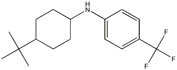 N-(4-tert-butylcyclohexyl)-4-(trifluoromethyl)aniline 结构式