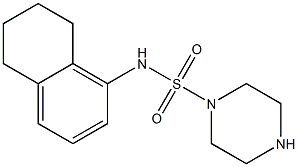 N-(5,6,7,8-tetrahydronaphthalen-1-yl)piperazine-1-sulfonamide 结构式