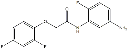 N-(5-amino-2-fluorophenyl)-2-(2,4-difluorophenoxy)acetamide 结构式