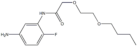 N-(5-amino-2-fluorophenyl)-2-(2-butoxyethoxy)acetamide 结构式