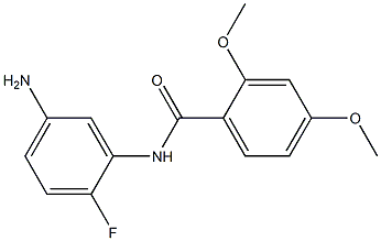 N-(5-amino-2-fluorophenyl)-2,4-dimethoxybenzamide 结构式