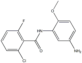 N-(5-amino-2-methoxyphenyl)-2-chloro-6-fluorobenzamide 结构式