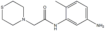 N-(5-amino-2-methylphenyl)-2-(thiomorpholin-4-yl)acetamide 结构式