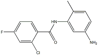 N-(5-amino-2-methylphenyl)-2-chloro-4-fluorobenzamide 结构式