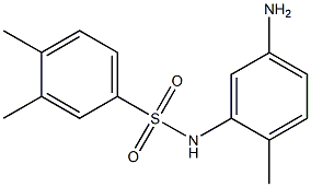 N-(5-amino-2-methylphenyl)-3,4-dimethylbenzene-1-sulfonamide 结构式