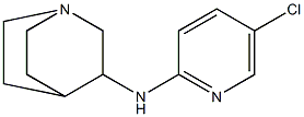 N-(5-chloropyridin-2-yl)-1-azabicyclo[2.2.2]octan-3-amine 结构式