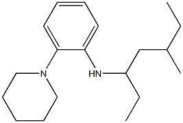 N-(5-methylheptan-3-yl)-2-(piperidin-1-yl)aniline 结构式