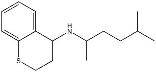 N-(5-methylhexan-2-yl)-3,4-dihydro-2H-1-benzothiopyran-4-amine 结构式
