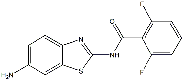 N-(6-amino-1,3-benzothiazol-2-yl)-2,6-difluorobenzamide 结构式