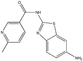 N-(6-amino-1,3-benzothiazol-2-yl)-6-methylnicotinamide 结构式