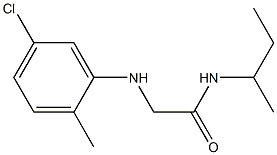 N-(butan-2-yl)-2-[(5-chloro-2-methylphenyl)amino]acetamide 结构式