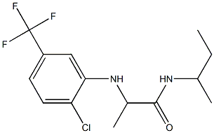 N-(butan-2-yl)-2-{[2-chloro-5-(trifluoromethyl)phenyl]amino}propanamide 结构式