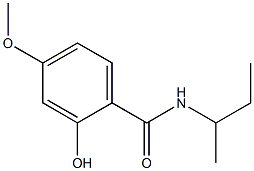 N-(butan-2-yl)-2-hydroxy-4-methoxybenzamide 结构式