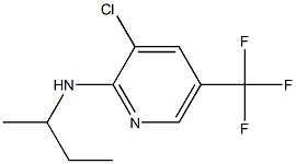 N-(butan-2-yl)-3-chloro-5-(trifluoromethyl)pyridin-2-amine 结构式